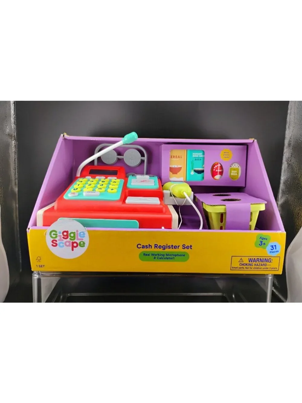 Cash Register Toy Set With Microphone & Accessories
